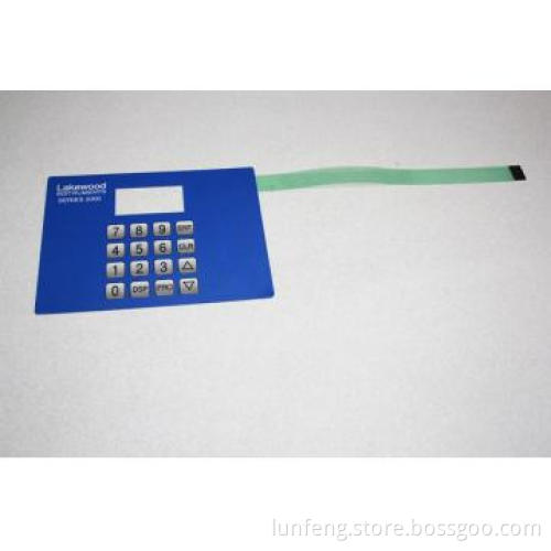 membrane keypad,embossed metal dome tactile membrane type